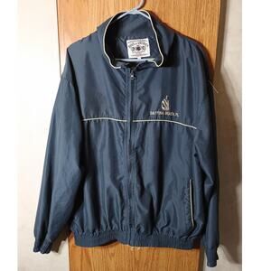 Vntg Windbreaker Jacket Daytona Beach Florida Embroidered Lightweight XL Coastal